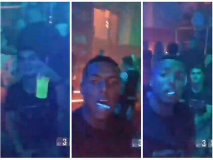 Antes del fatal accidente, el futbolista publicó videos dentro de una discoteca en sus redes sociales (Foto: Twitter)