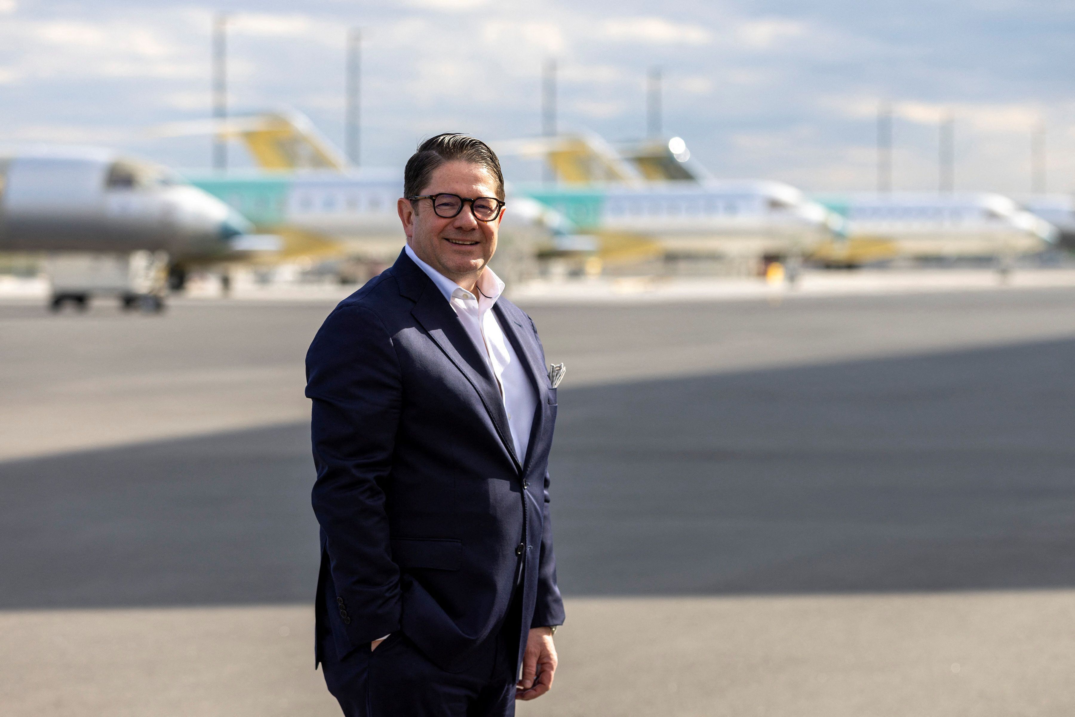 Eric Martel, presidente y CEO de Bombardier, fabricante de aviones comprometido con el uso de biofuels (Reuters)