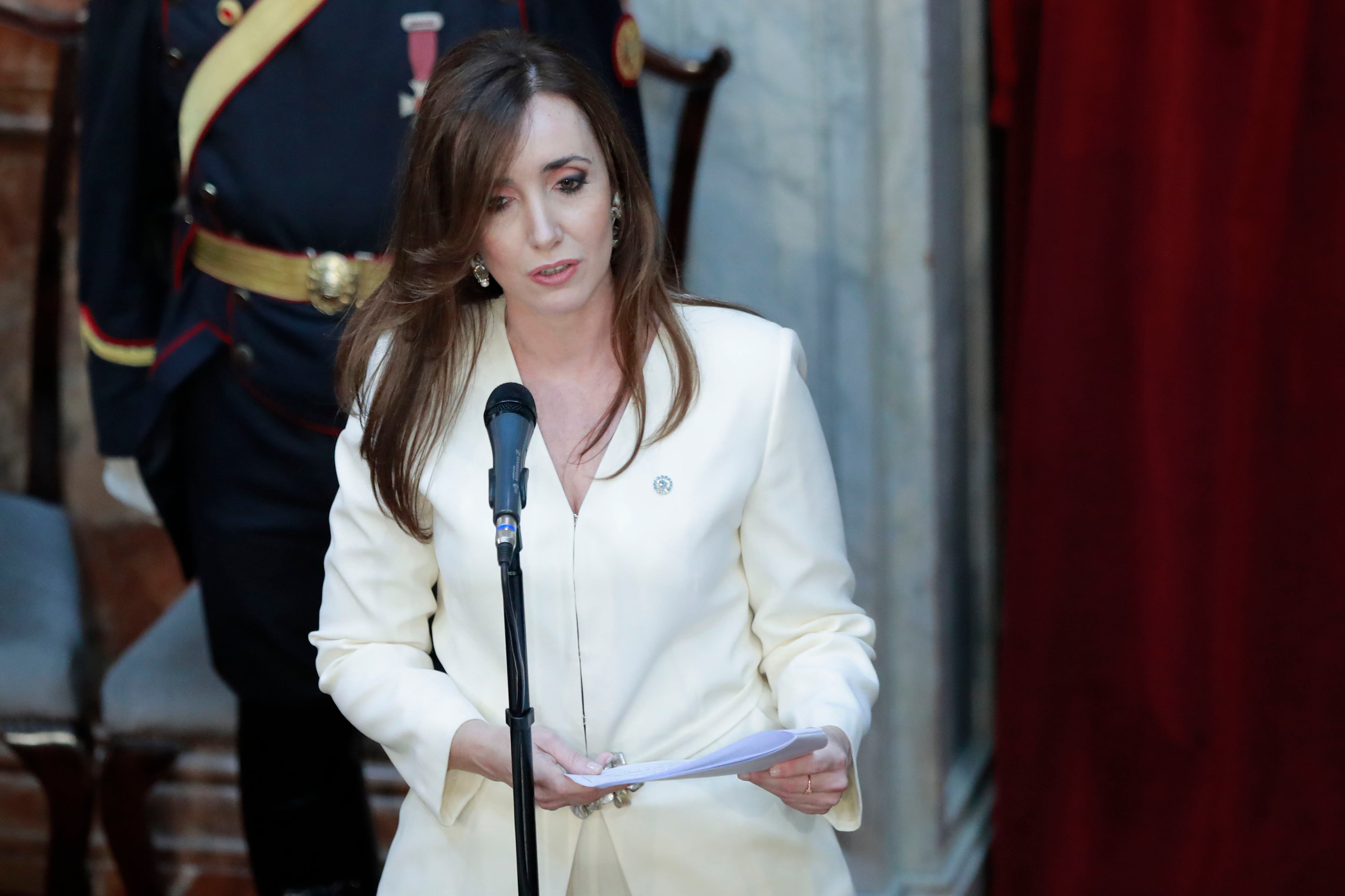 La vicepresidenta de Argentina, Victoria Villarruel. EFE/ Demian Alday Estevez
