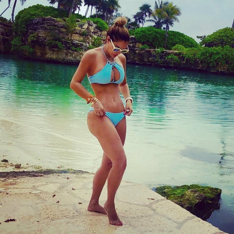 Ninel Conde y su bikini color turquesa (Instagram ninelconde)