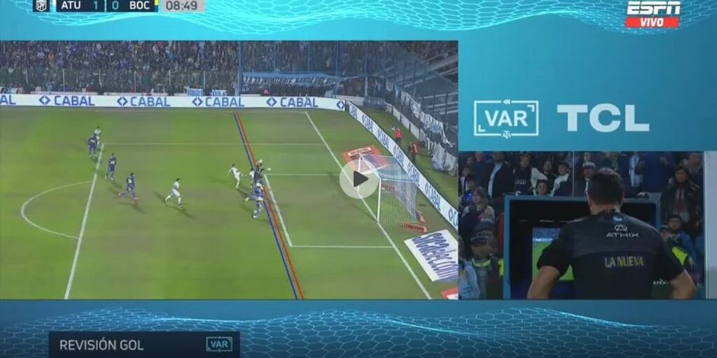 La lupa sobre el gol anulado a Atlético Tucumán en el inicio del choque ante Boca: por qué fue un acierto del árbitro  