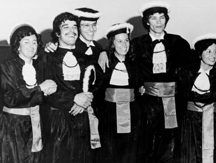 Sócrates en 1977 al recibirse de médico en la Universidad de Sao Paulo