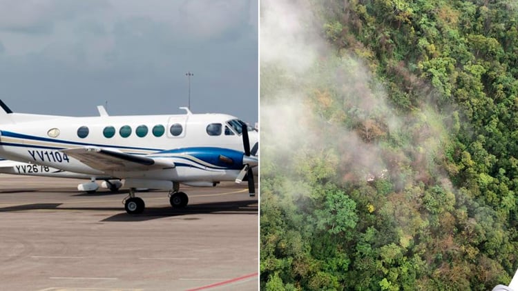 El Avión Beechcraft 100 King Air que se estrelló en Venezuela