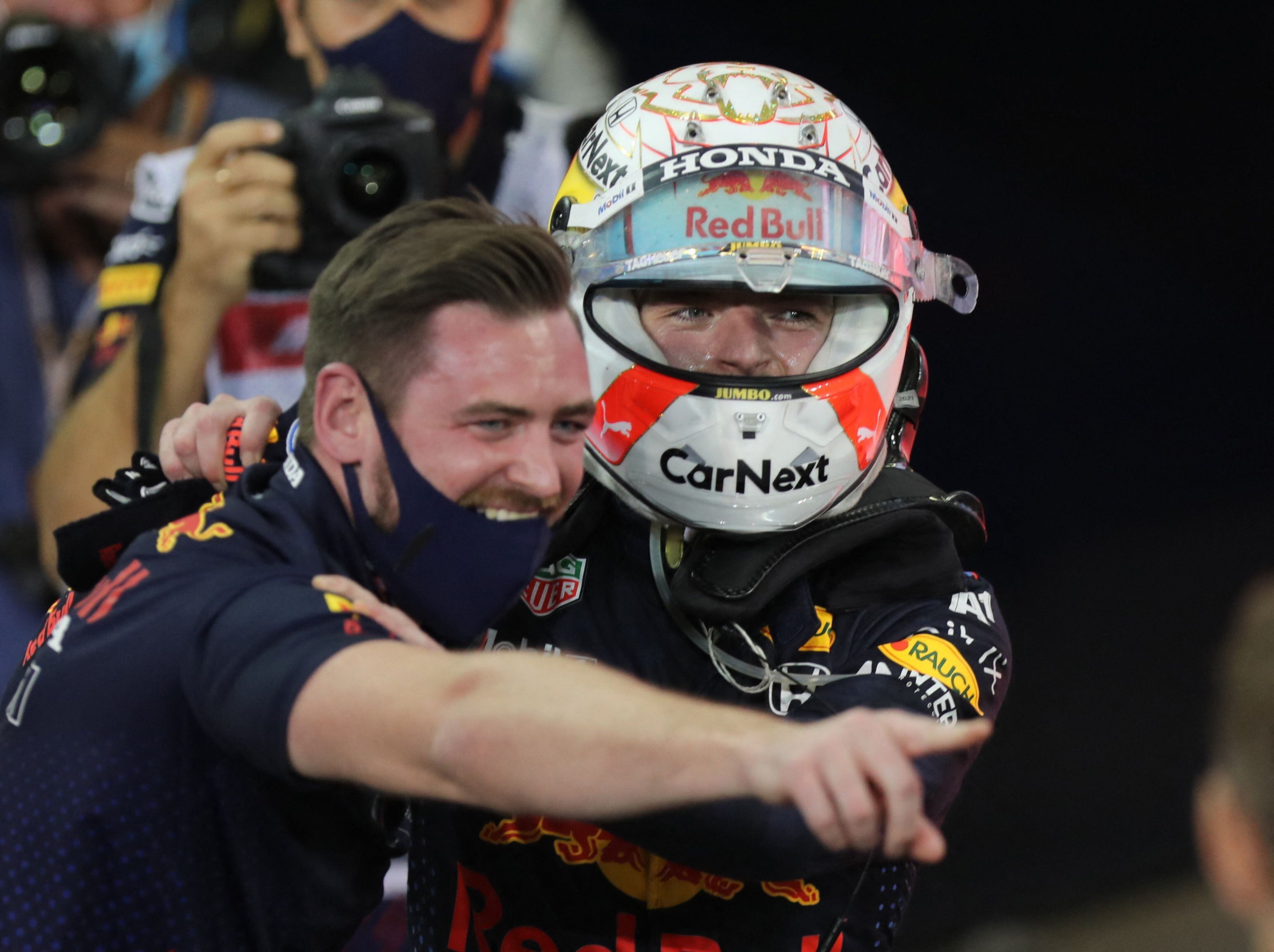 Verstappen crossed the checkered flag and became champion