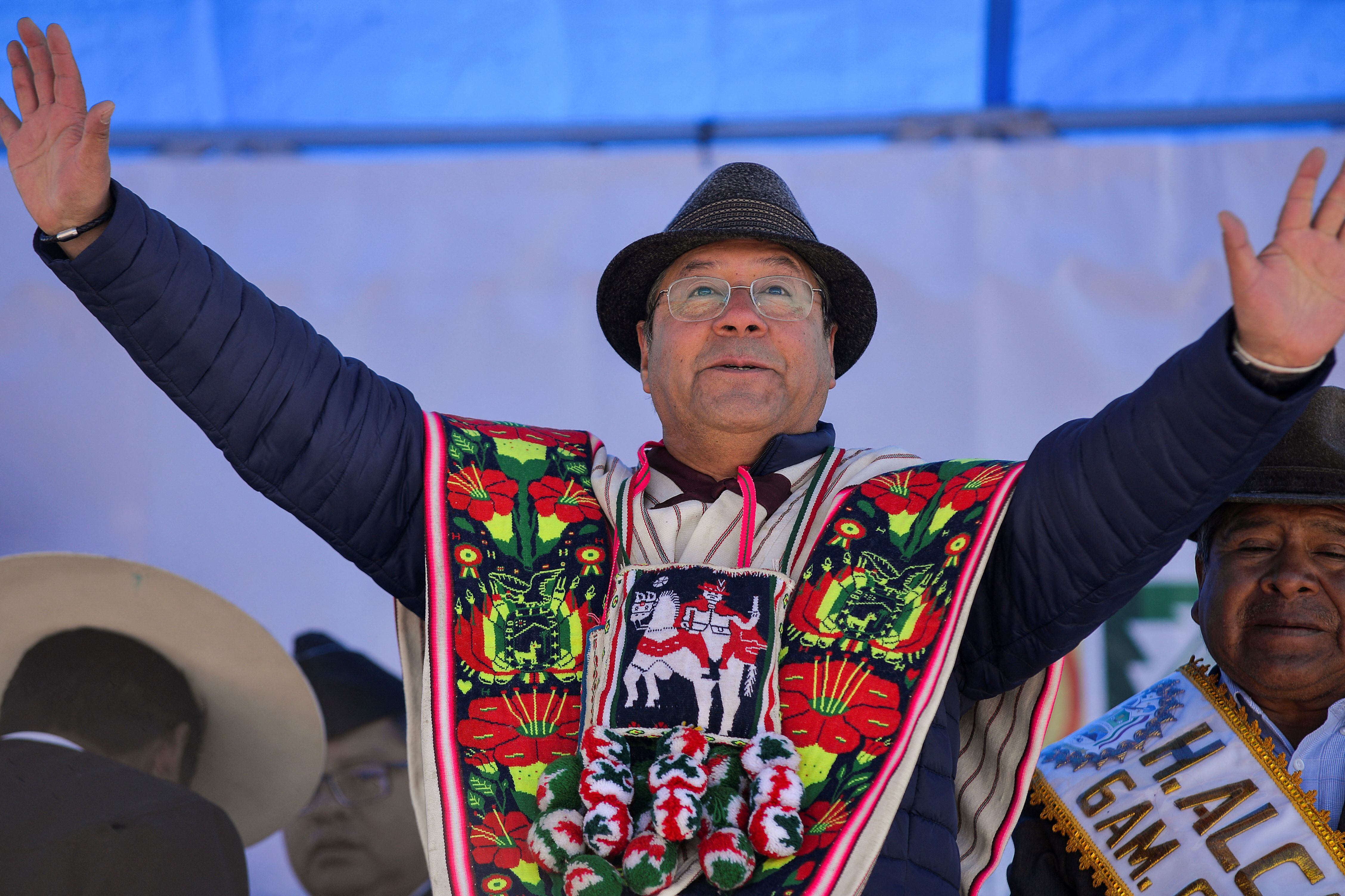 El presidente de Bolivia, Luis Arce, enfrenta una fuerte interna en el oficialista MAS (REUTERS/Claudia Morales)