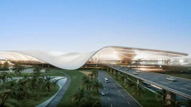 Dubai aprobó 35 mil millones de dólares  para la construcción de la terminal aérea más grande del mundo en el Aeropuerto Internacional Al Maktoum. (Oficina de prensa de Dubai)
