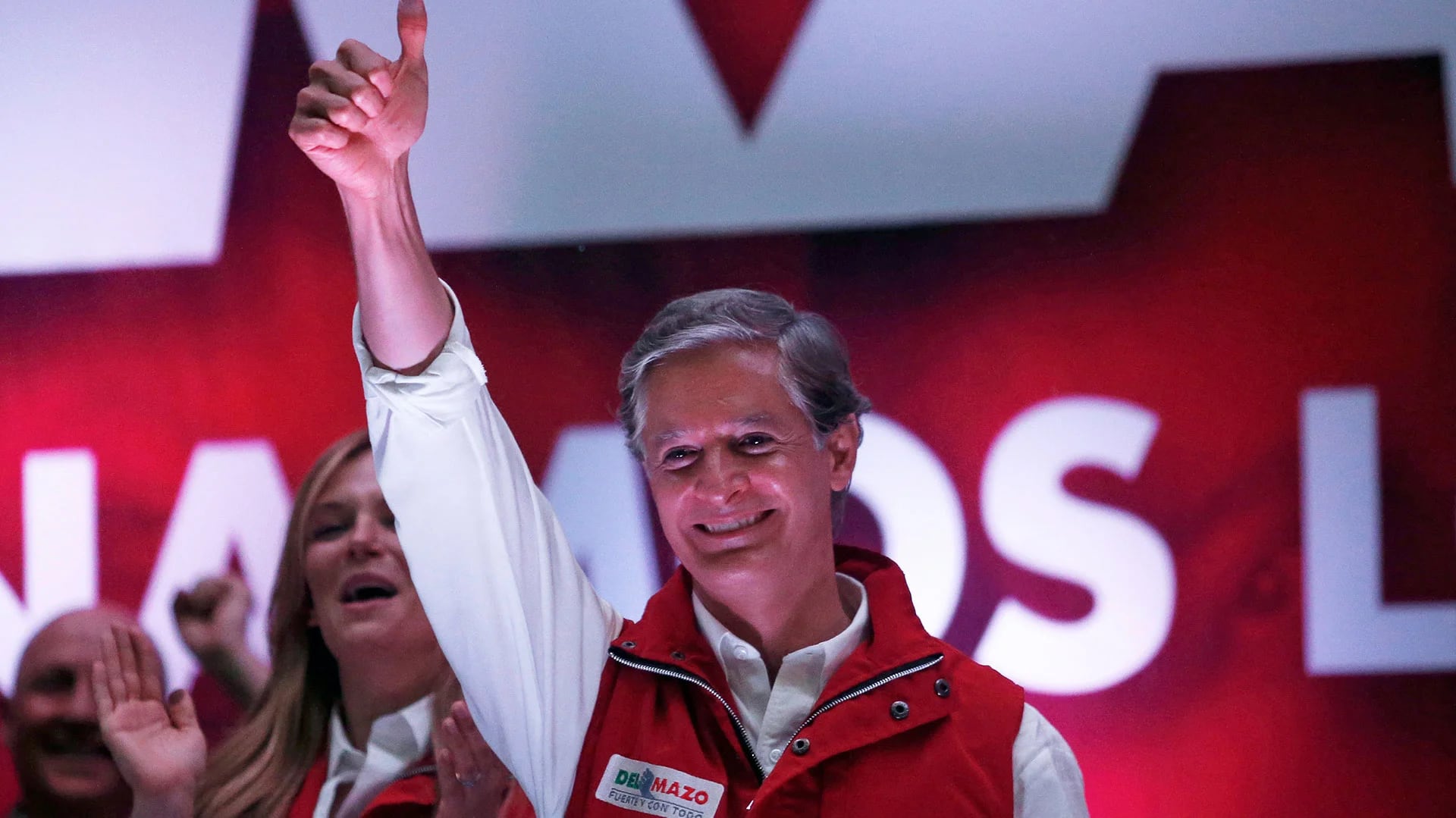 Alfredo del Mazo, el candidato del PRI, al adjudicarse la victoria en el Estado de México (Reuters)