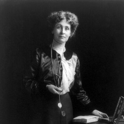 Emmeline Pankhurst, la famosa sufragista británica. (División de Impresiones y Fotografías de la Biblioteca del Congreso de los Estados Unidos)