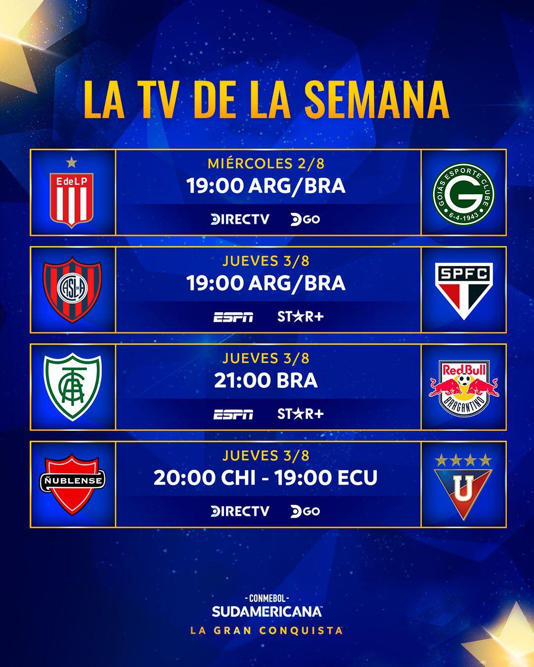 Canal TV para ver LDU Quito vs Ñublense por Copa Sudamericana.