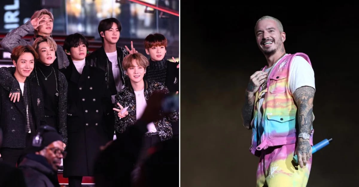 BTS confessed that they want musical collaboration with J Balvin at the 2022 Grammys