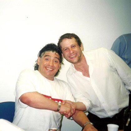 Maradona y Marcos Gorbán, histórico productor de Gran Hermano