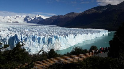 Parte de los hielos que forman el Glaciar