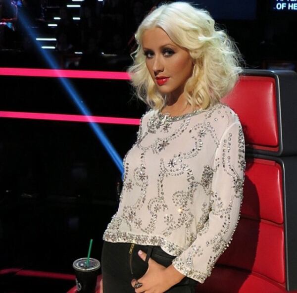 Christina Aguilera en noviembre del 2013. Foto: Instagram