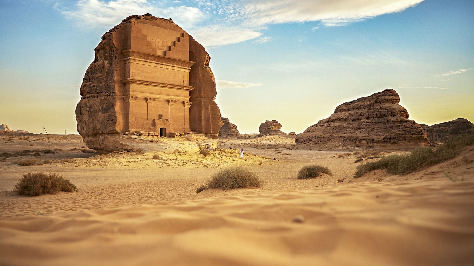 En Al-Ula conviven la historia y la cultura con modernos sitios de entretenimiento y gastronomía (Getty)