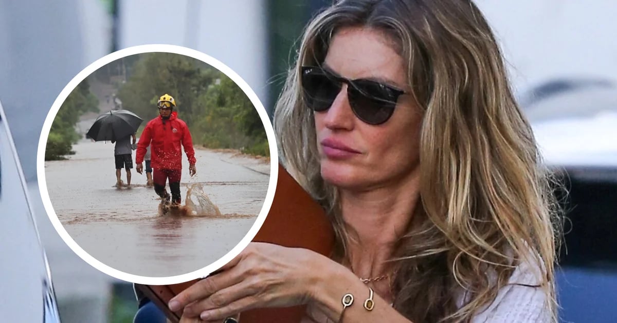 Gisele Bündchen promoted an assistance campaign for those affected by the devastating storm in Brazil