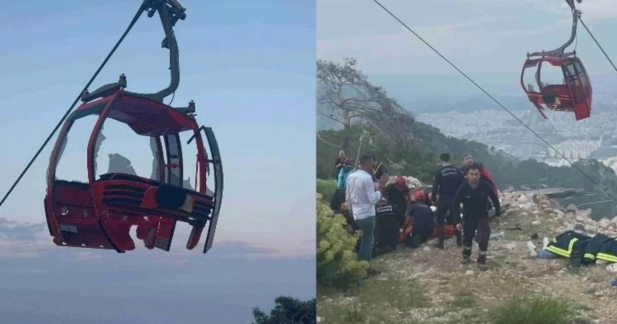 At least one person died and 10 were injured in a cable car accident in Turkey: its passengers were suspended in mid-air