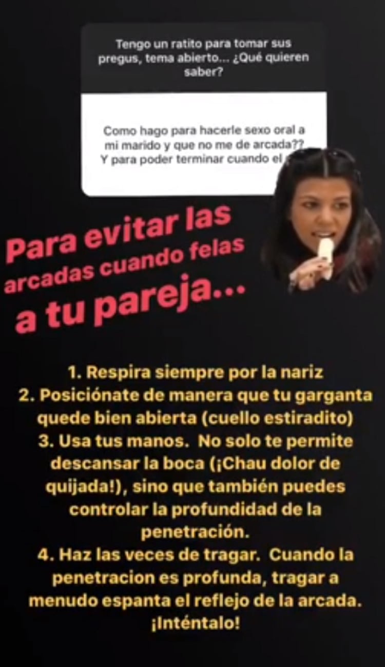 Las preguntas que le realizaron a Alessandra Rampolla en Instagram