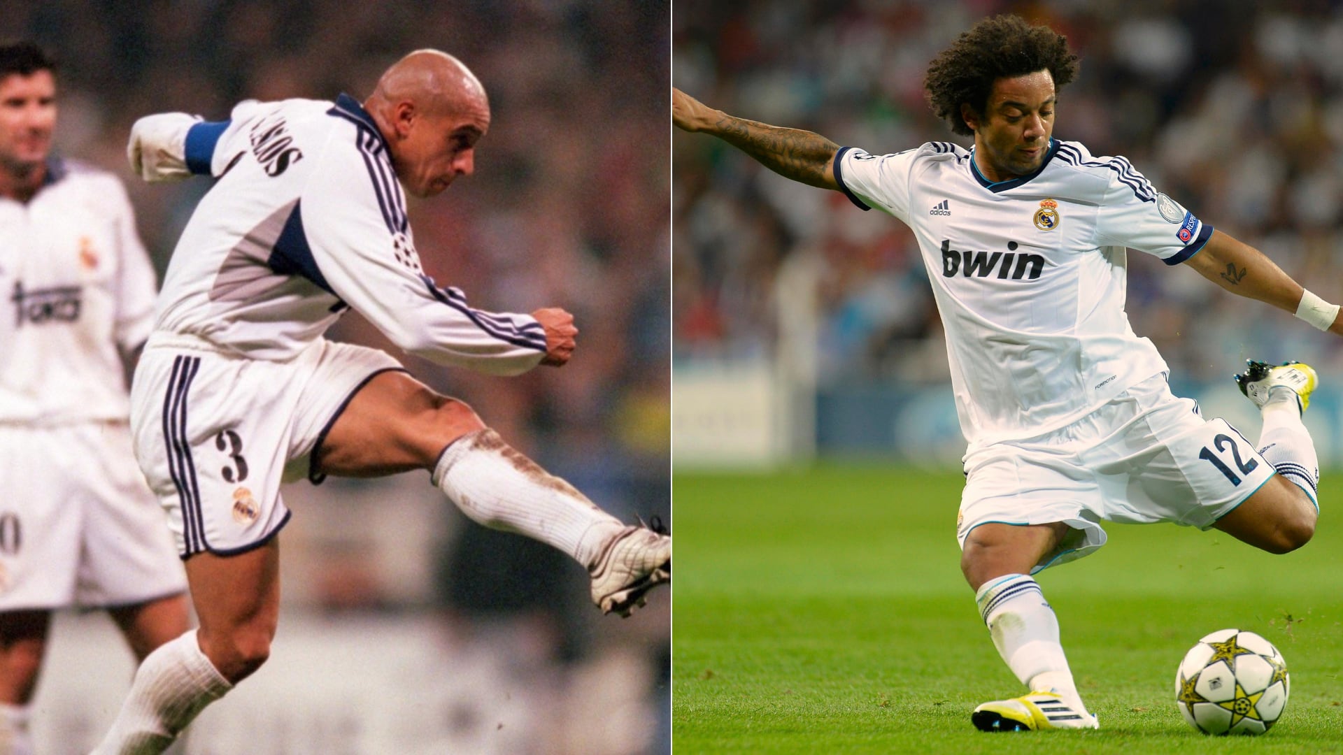 Roberto Carlos y Marcelo tenían una peculiar manera de pegarle al balón.