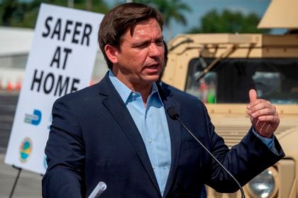 El gobernador de Florida, Ron DeSantis (EFE/EPA/CRISTOBAL HERRERA/Archivo)
