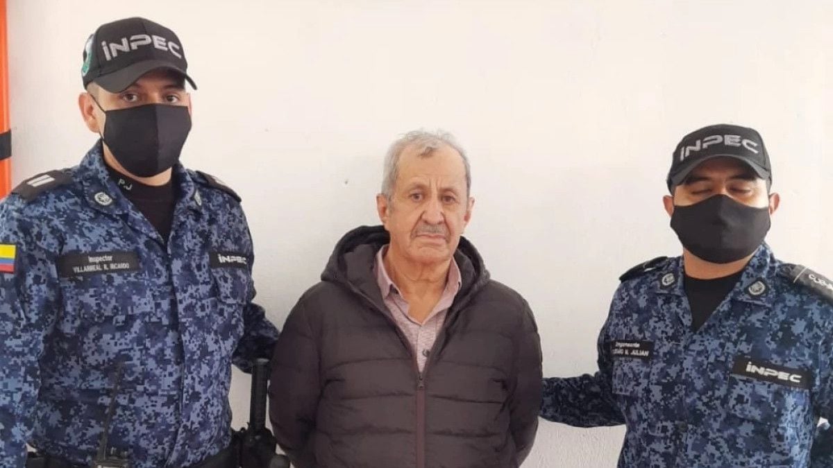 Hernán Giraldo è stato trasferito nella prigione di La Paz. Foto: Inpec.