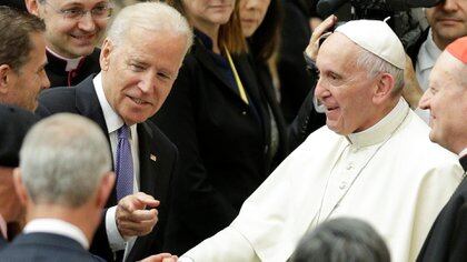 El Papa Francisco y Joseph Biden durante un encuentro protocolar en Estados Unidos