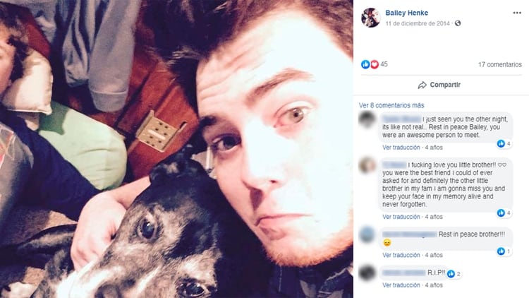 Tras la muerte de Bailey Henke, sus cuentas en redes se llenaron de mensajes de afecto y despedida. (Facebook Bailey Henke)