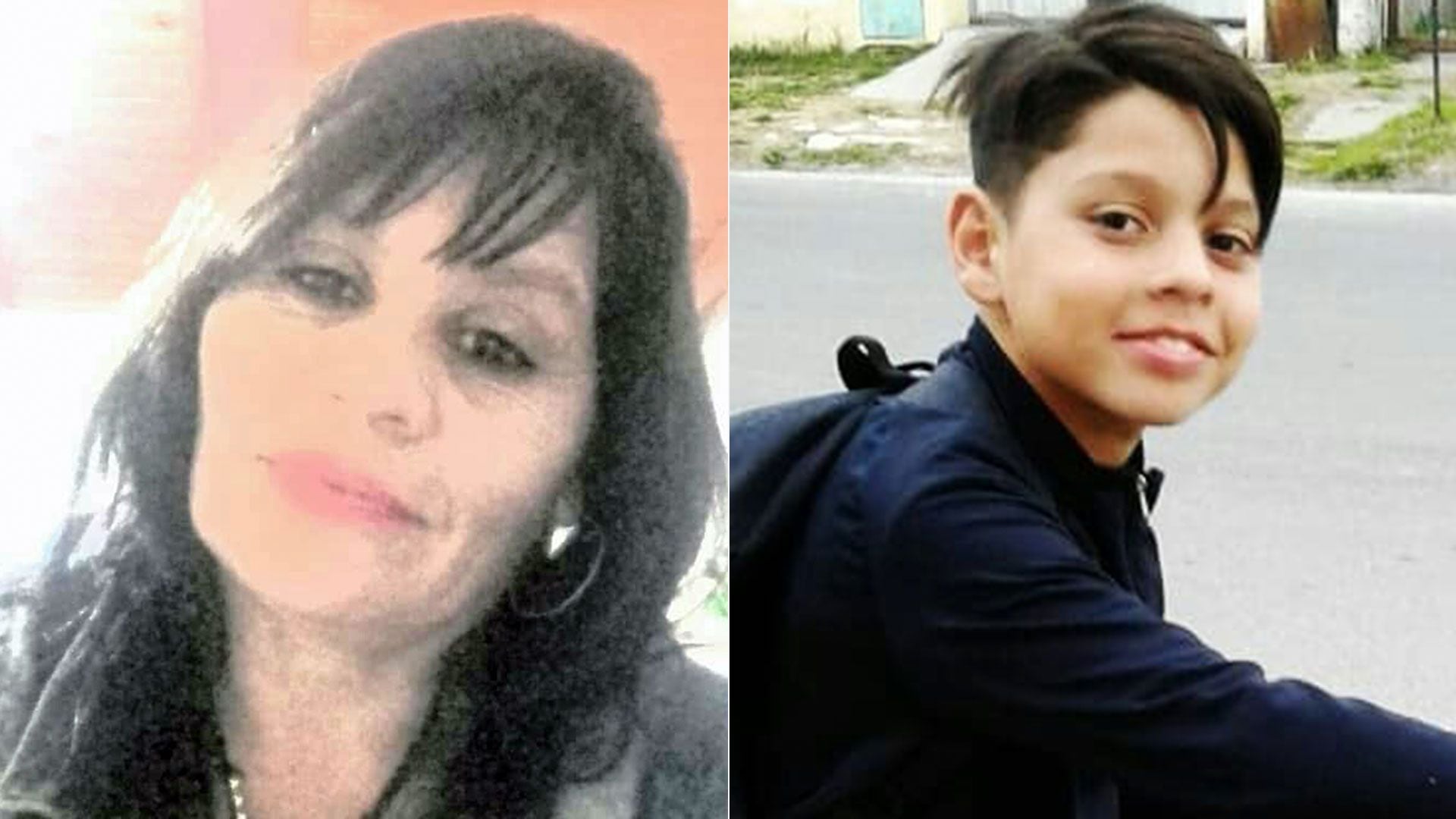 María Sandra Aguer (52) y Thiago Contreras (13)