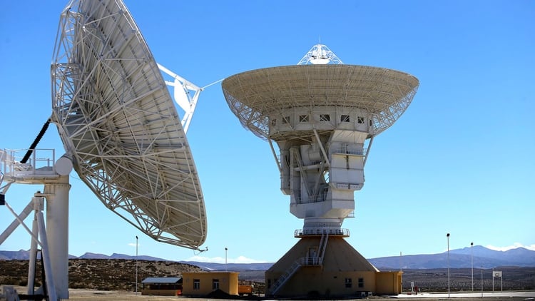 La estación de espacio profundo está ubicada a 20 kilómetros del pueblo Bajada del Agrio.
