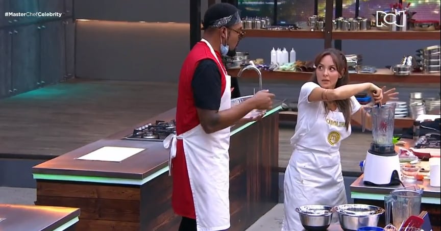 Carolina Gómez et Estiwar G dans le défi créatif de « MasterChef Celebrity »
PHOTO : Canal RCN en direct