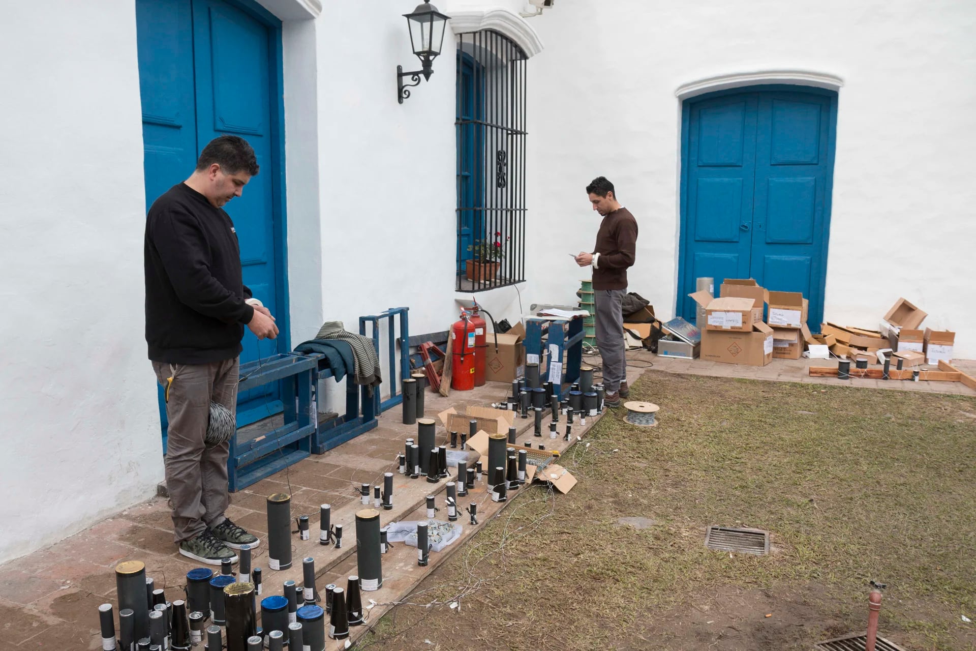 Los preparativos en la Casa Histórica de Tucumán (Télam)