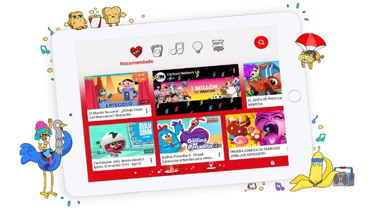 YouTube Kids, a diferencia de YouTube está pensada para menores de 13 años (Foto: Especial)