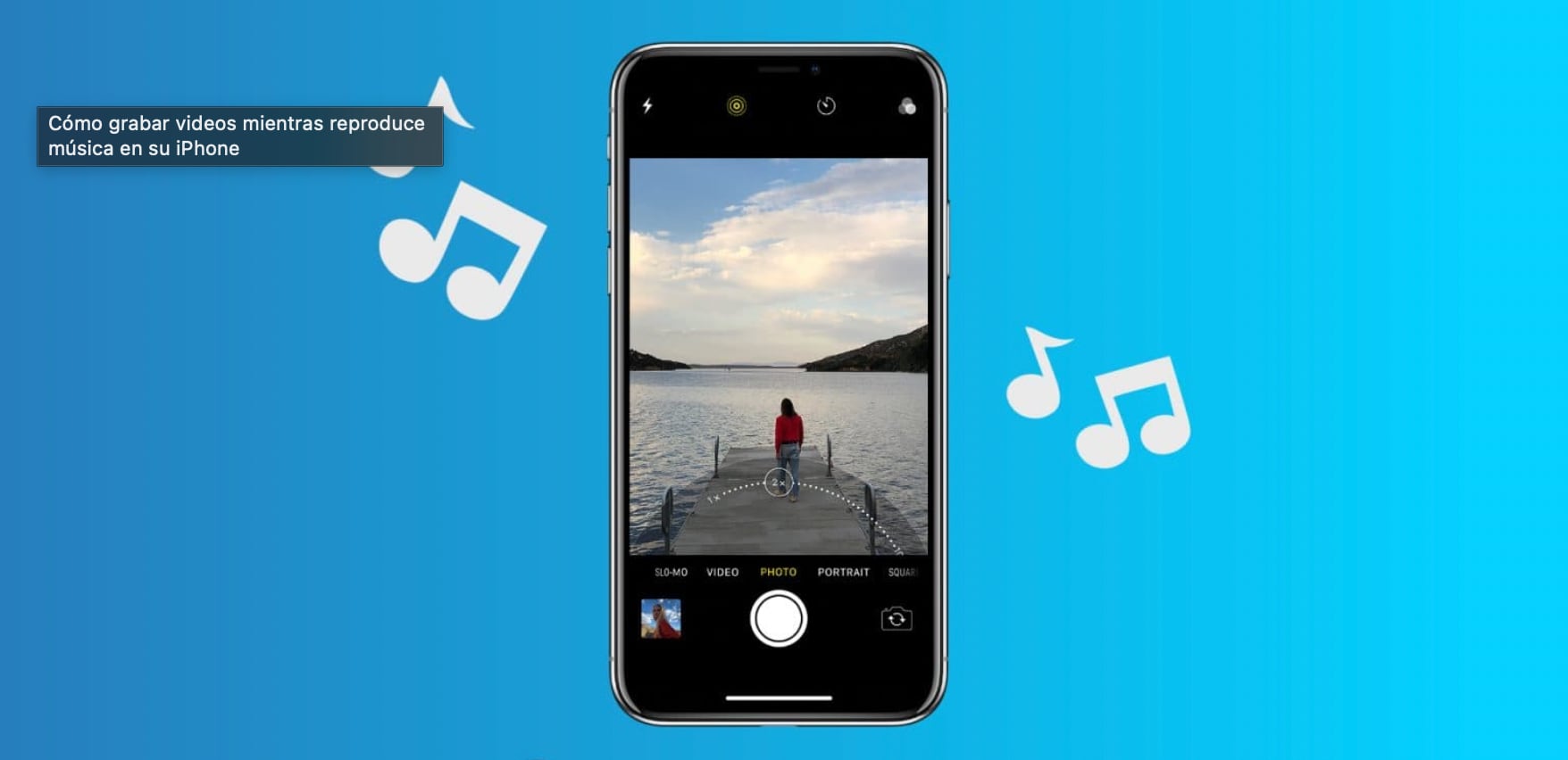 Listen to music while recording a video on the iPhone camera.  (screenshot: Mobile News)