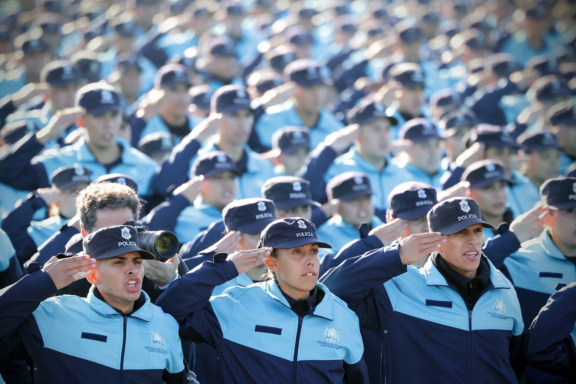 Acto de egreso de cadetes y conductores motoristas