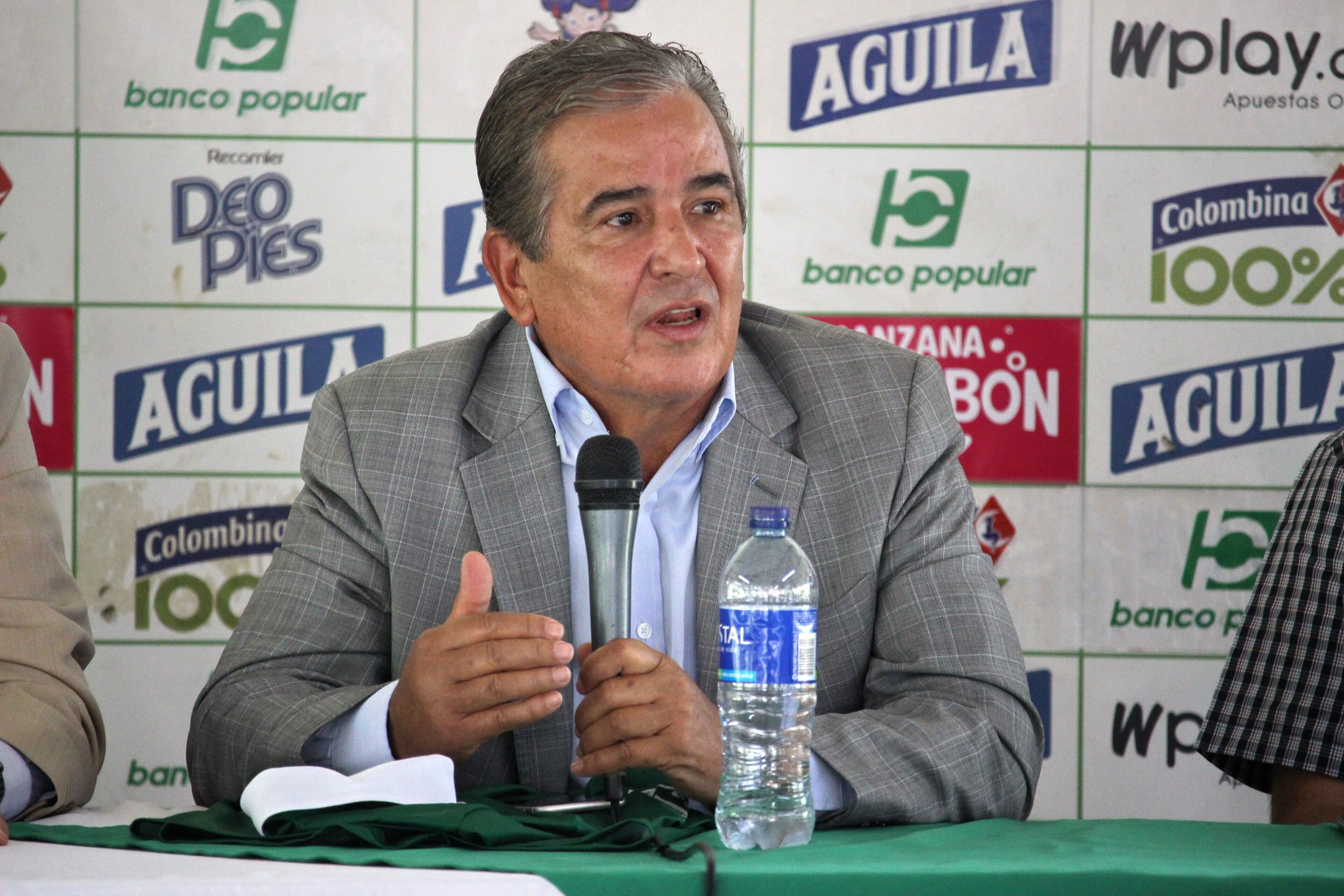 CALI. 4 de octubre de 2022. Jorge Luis Pinto fue presentado como nuevo técnico del Deportivo Cali. (Colprensa-El País)