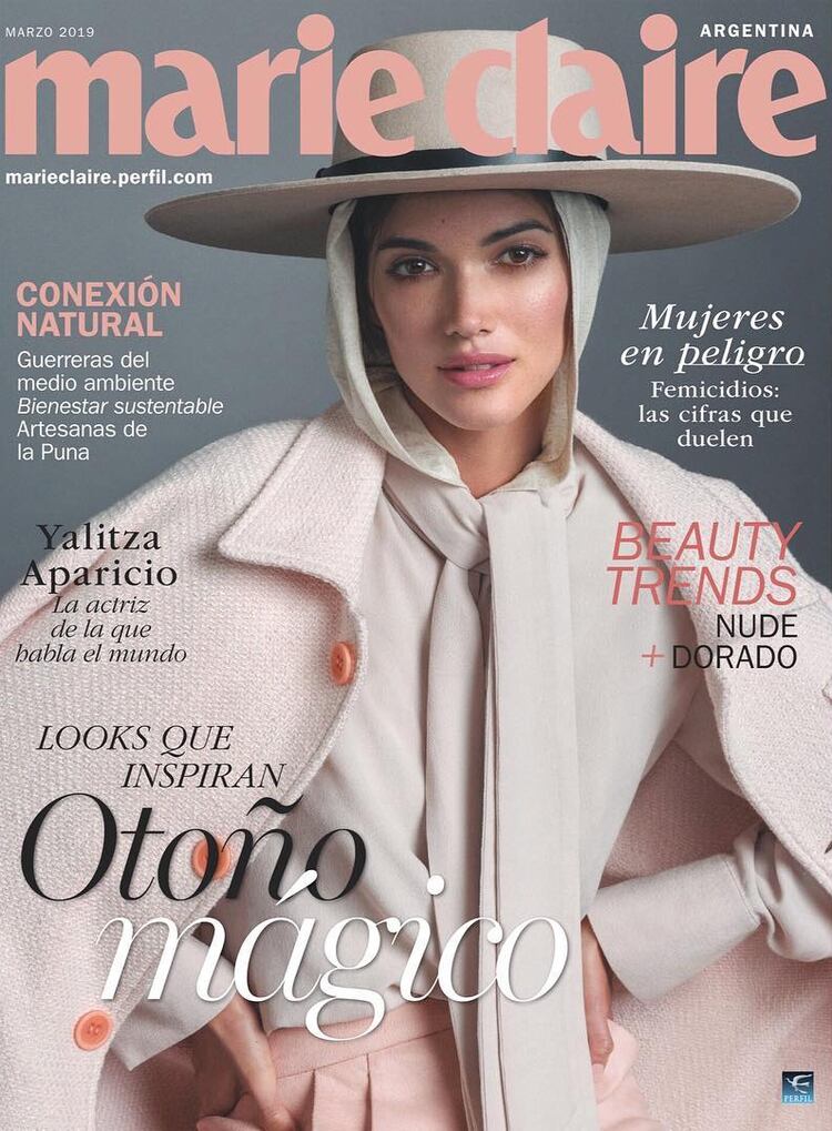 La primera portada de Marie Claire Argentina 