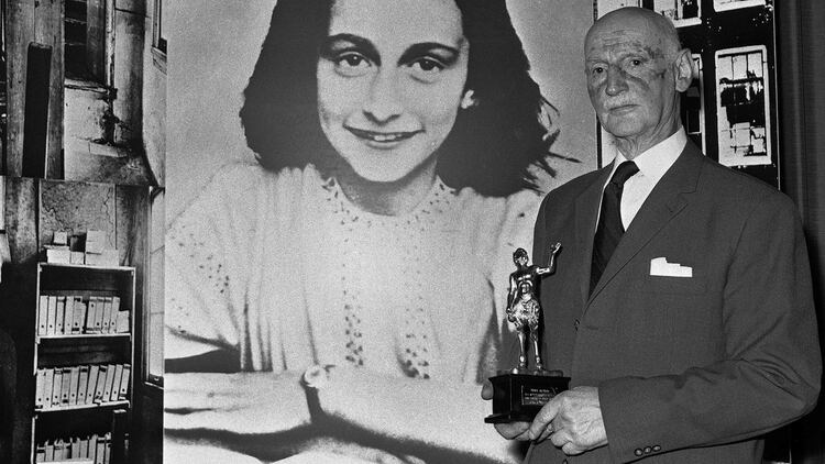 Otto Frank fue el único sobreviviente de su familia (AP)