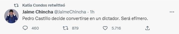 Jaime Chincha. Twitter