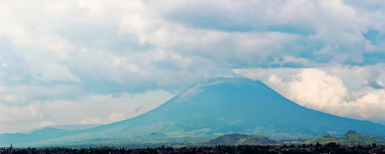El Monte Nyiragongo se encuentra en la República Democrática del Congo