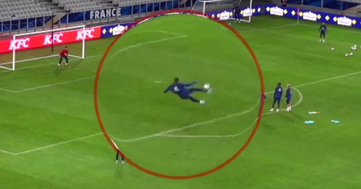 Le but extraordinaire de Mbappé à l’entraînement de France : la célébration euphorique après la pirouette qui a stupéfié ses coéquipiers