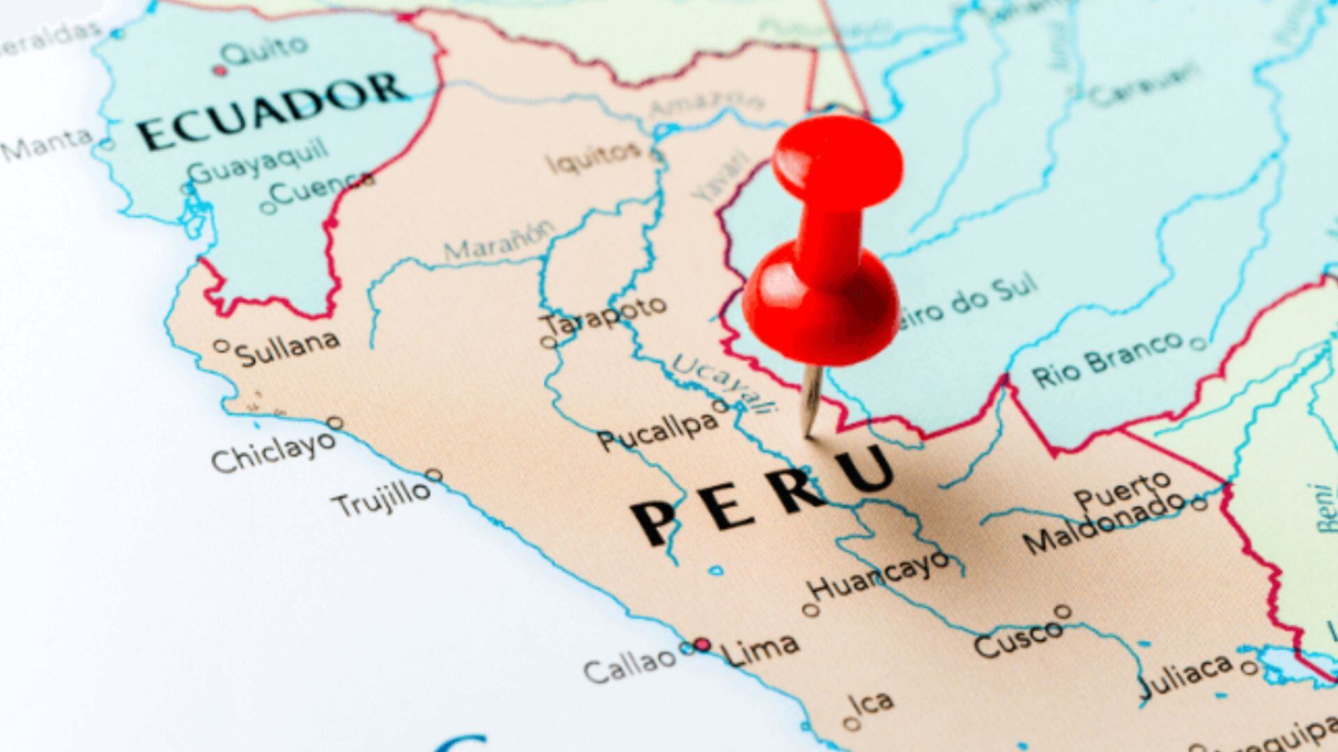 Mapa de Perú con Ecuador