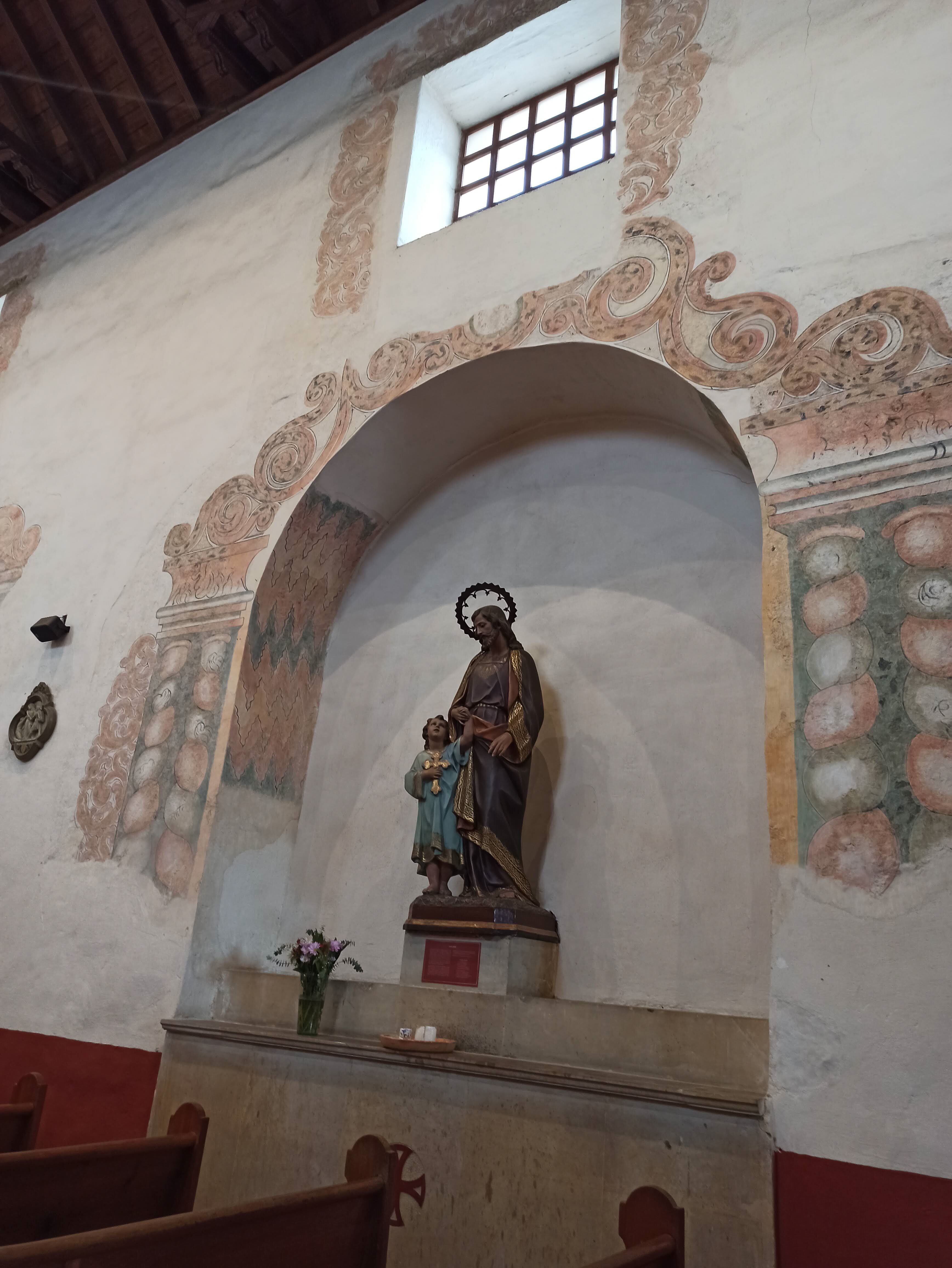 Escultura de San José en la iglesia de las Aguas, Bogotá.