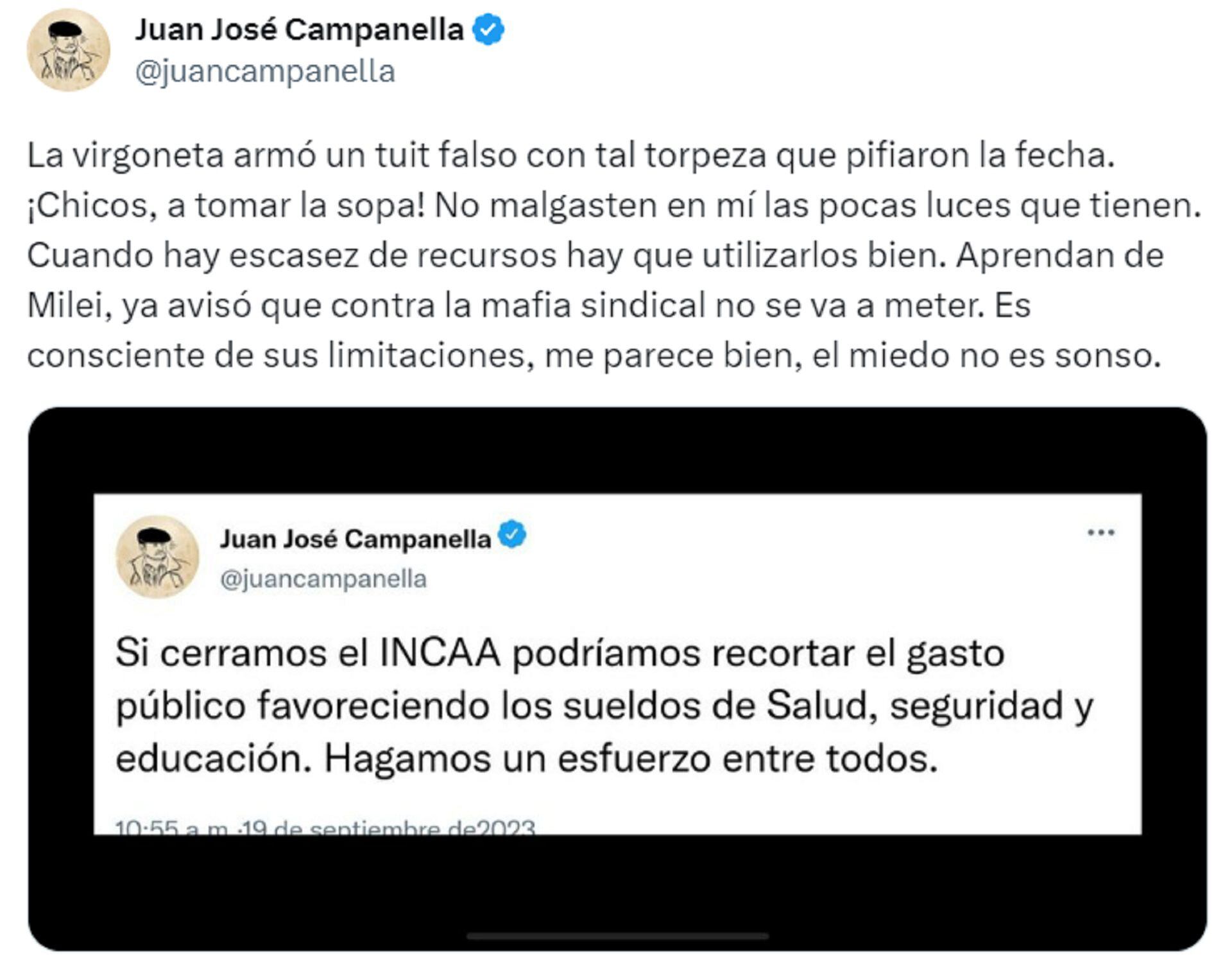 Los mensajes de Juan José Campanella