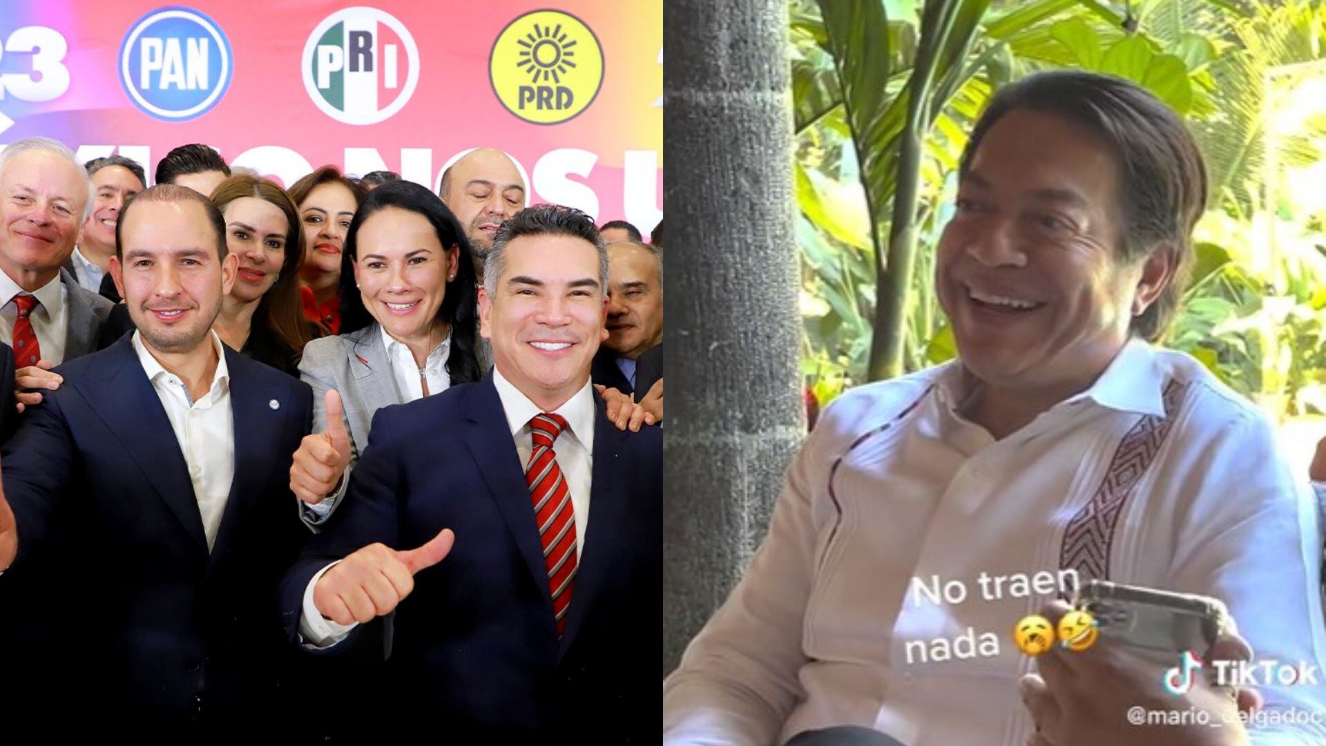 El dirigente de Morena se dijo sorprendido por la postura de Va por Méxio (Captura/TikTok/MarioDelgado)