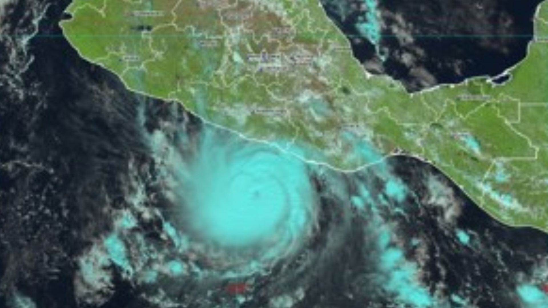 El Huracán Otis podría impactar Guerrero en las próximas horas. Foto: Conagua