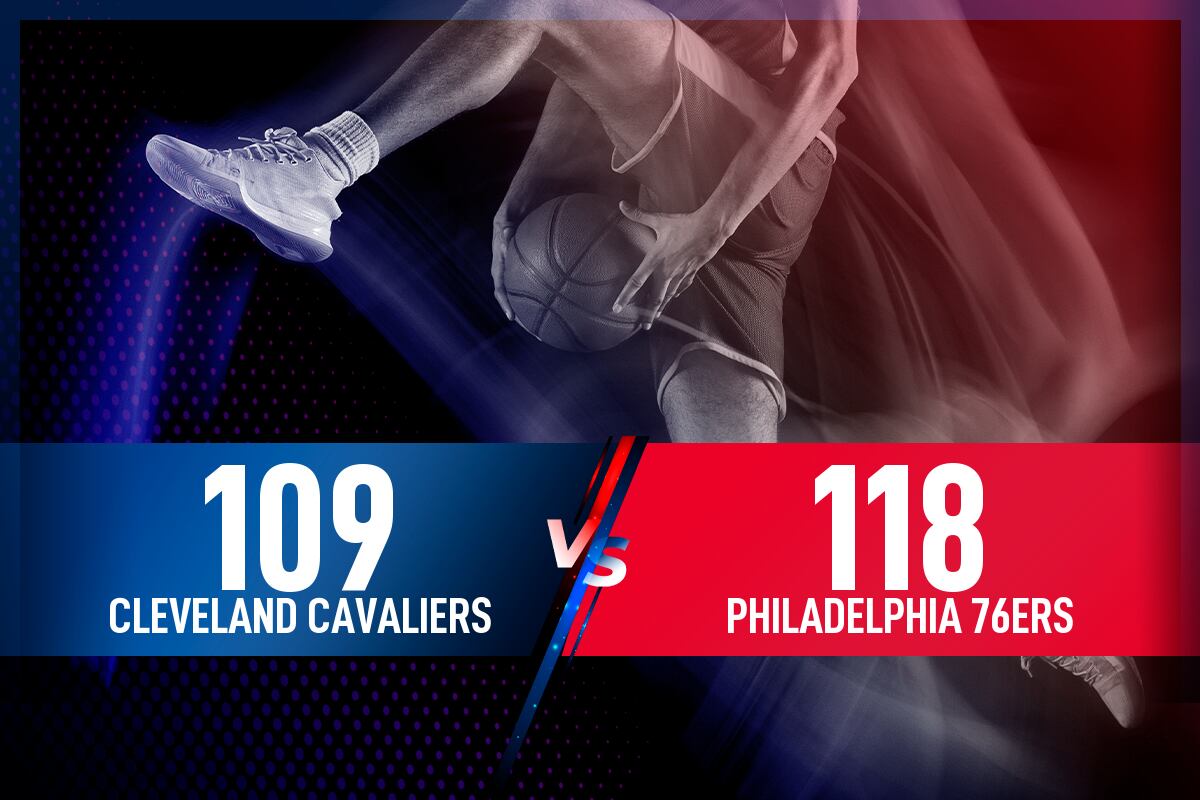 Cleveland Cavaliers - Philadelphia 76ers: Resultado, resumen y estadísticas en directo del partido de la NBA
