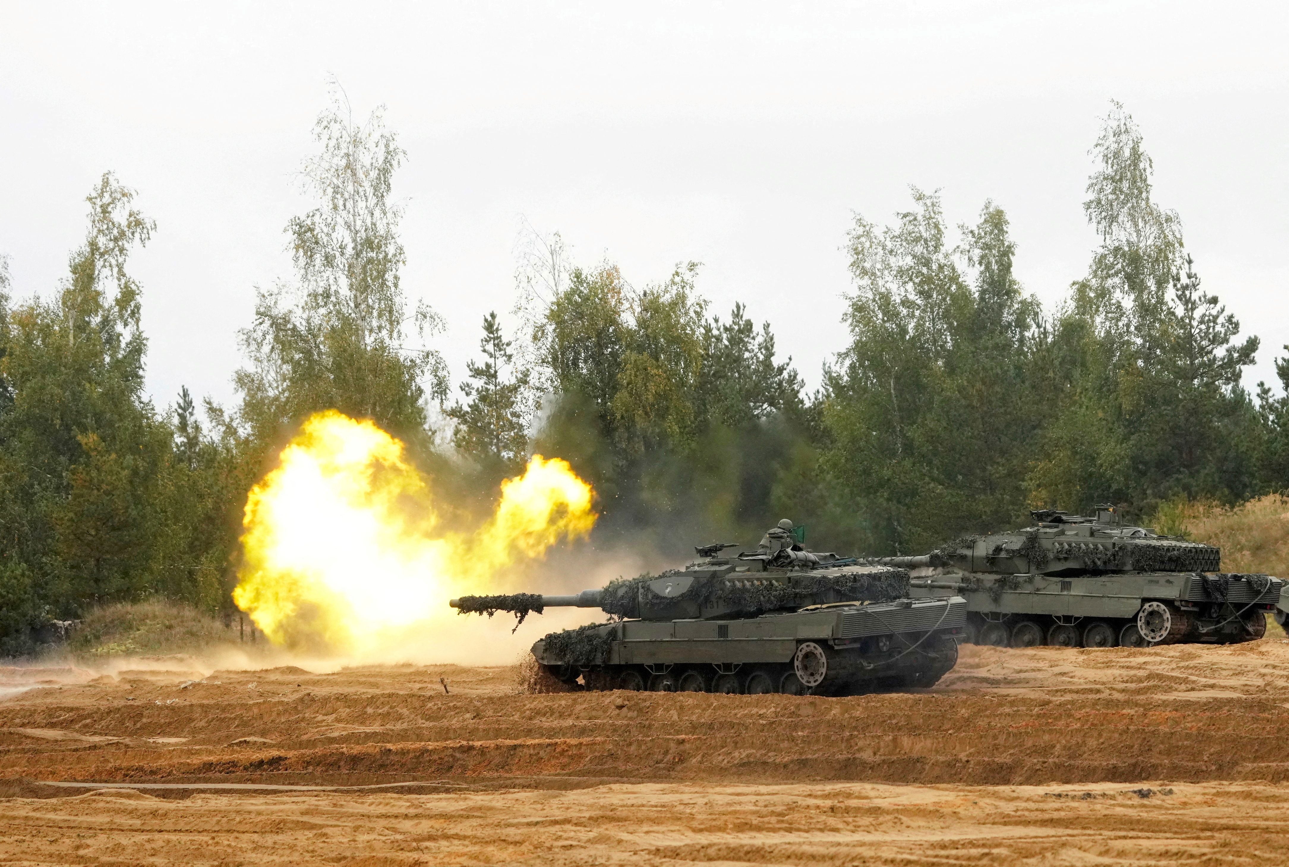 Zelensky celebró que más de una docena de países anunciaran el envío de tanques Leopard 2 (REUTERS)
