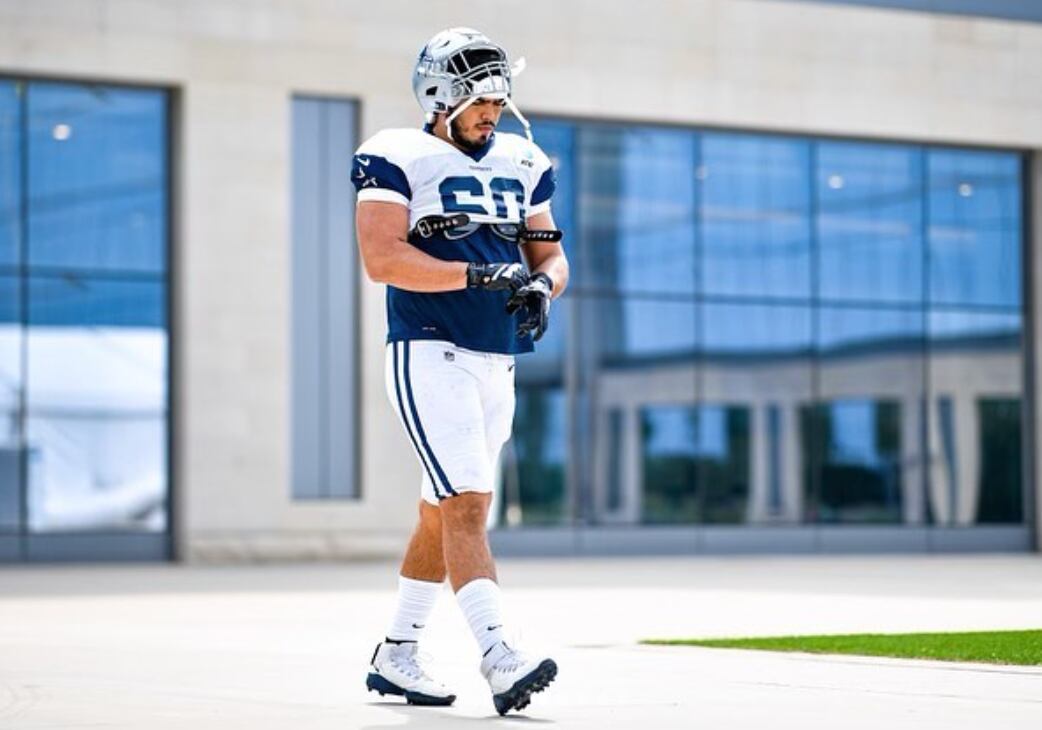 Alarcón llegó al equipo en 2020 a través del International Player Pathway Program de la NFL (Foto: Instagram/@isaac_algar)