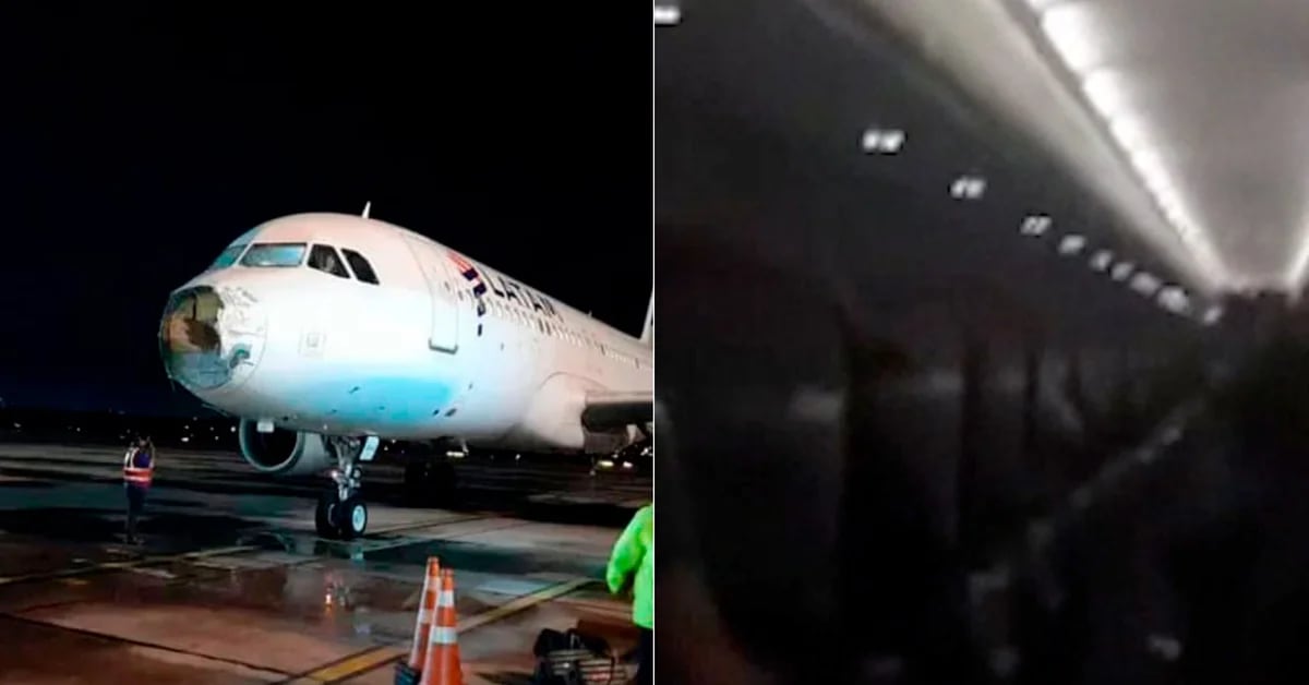 Video of the panic on the stormy flight from Santiago de Chile to Asuncion