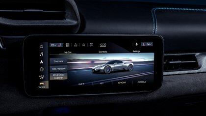El auto dispone de una gestión digital para elegir los modos de manejo.