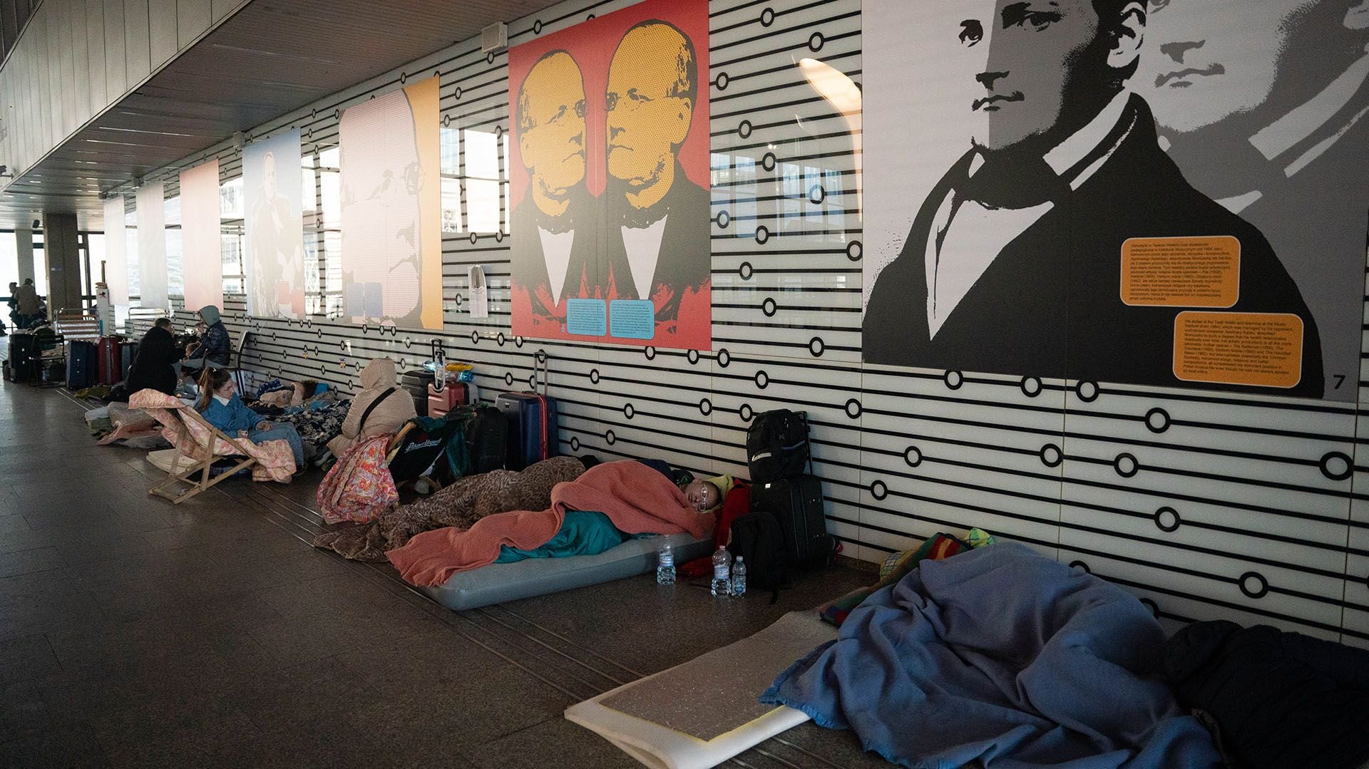 Ukrainian Refugees - Warsaw Train Terminal - 21/03/22